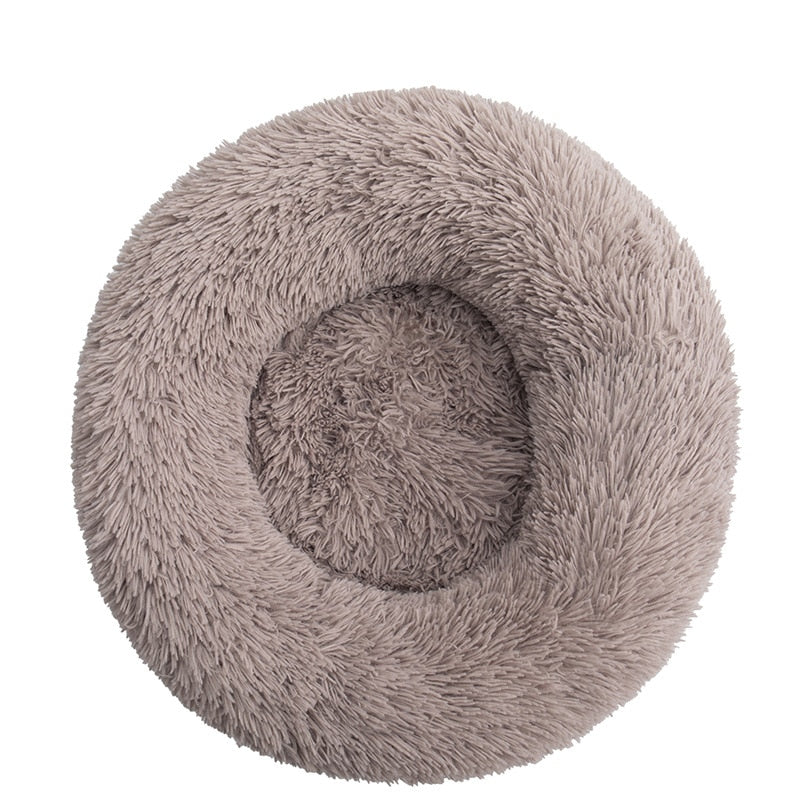 Donut-Shaped Plush Pet Bed