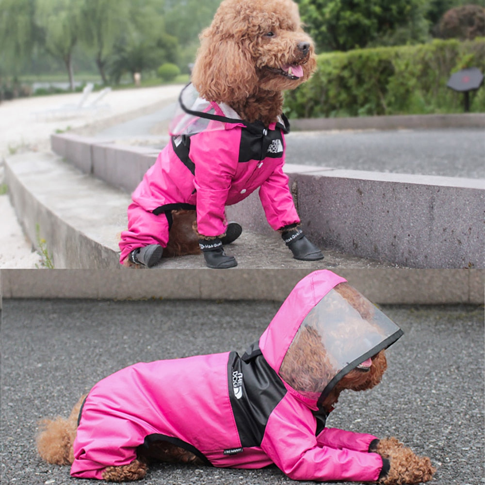 The Dog Face Rain Coat -  Rain Windproof Fashion Pet Costume for Small Medium Large Dog