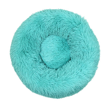 Donut-Shaped Plush Pet Bed