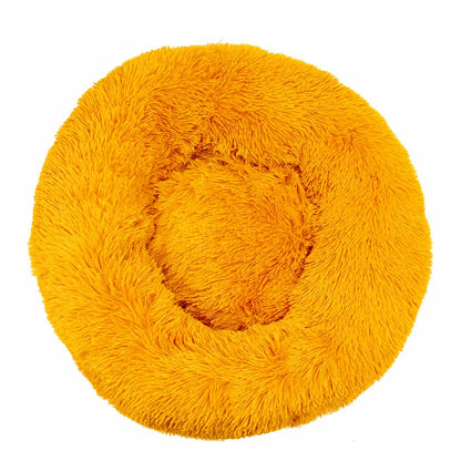 Donut-Shaped Plush Pet Bed