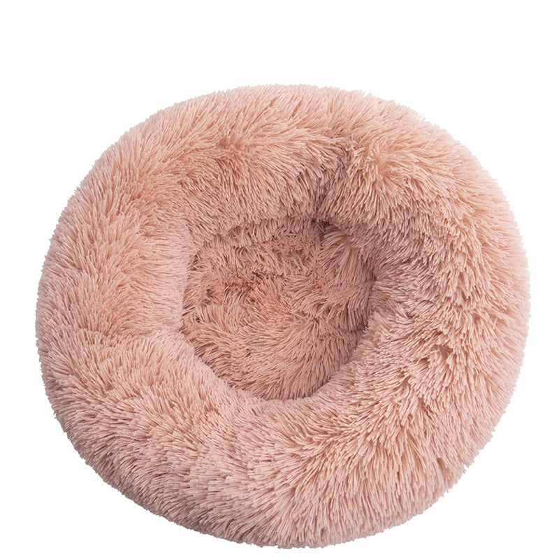 Donut-Shaped Plush Pet Bed