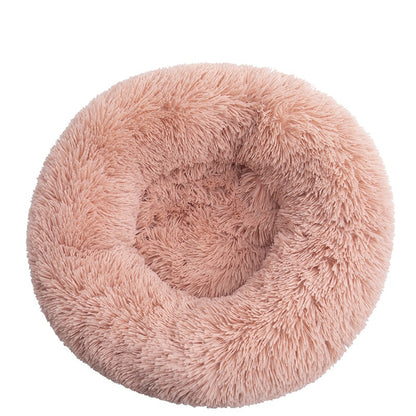 Donut-Shaped Plush Pet Bed