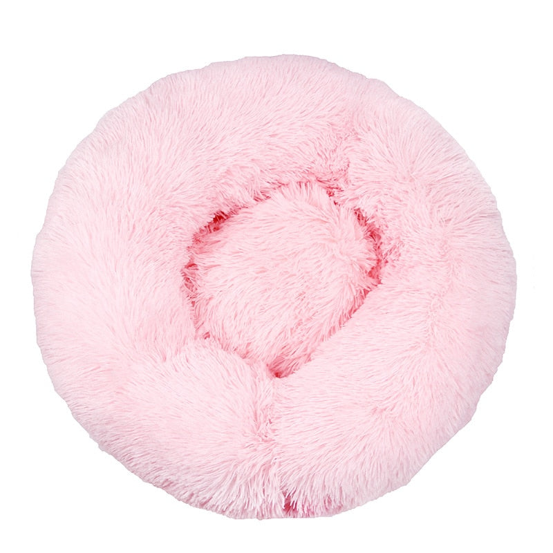 Donut-Shaped Plush Pet Bed