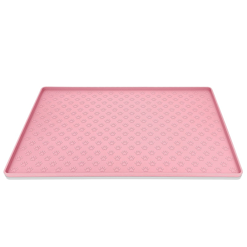 Pet Placemat for Dog and Cat, Mat for Prevent Food and Water Overflow