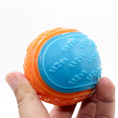 Dog Teeth Cleaning Bite Resistance Squeaky Ball