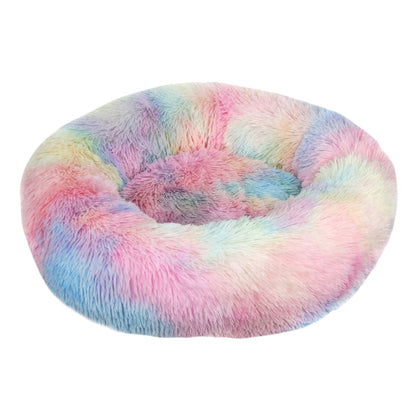 Donut-Shaped Plush Pet Bed