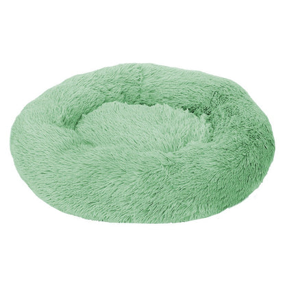 Donut-Shaped Plush Pet Bed